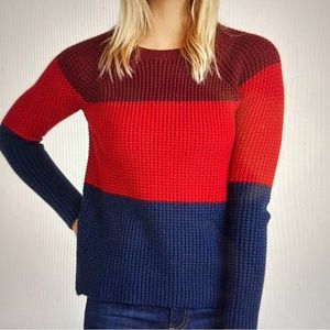 Marine Layer Burgundy, Red, and Navy Sweater